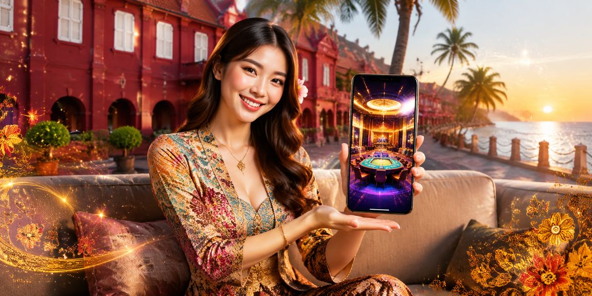 A player in Melaka using a mobile casino app to access poker tables