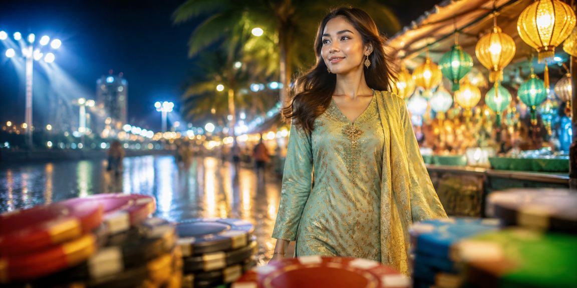 Suasana hiburan kasino sempena Hari Raya di Malaysia dengan gaya tempatan